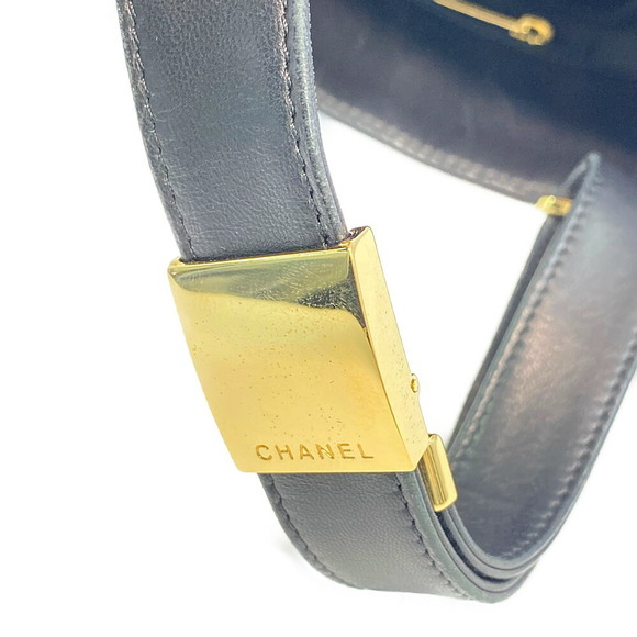 Chanel Chocolate Bar Bucket Shoulder Bag Black - Picture 8 of 10